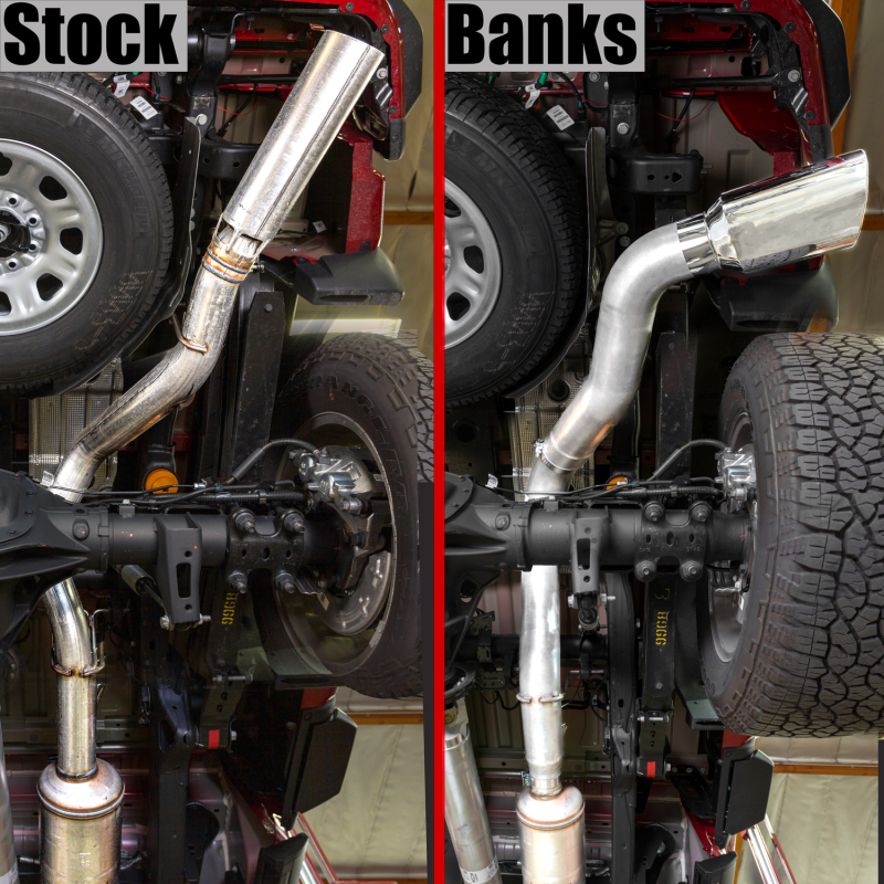 GMC Sierra 2500 HD Performance Exhaust - Banks Power - Monster Sport Exhaust System, Single Exit, 5-inch - `20-`21